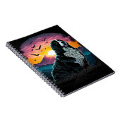 Berner Hund mit Aussicht auf den Berg Sonnenaufgan Notizblock (Rechte Seite)