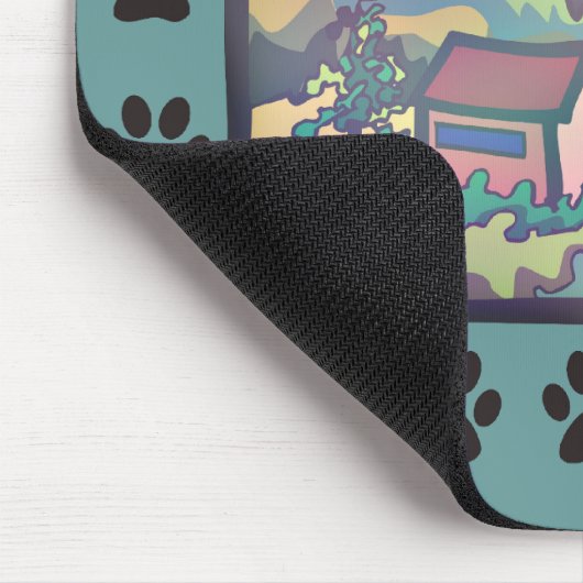 Berner Hund Mousepad (Ecke)