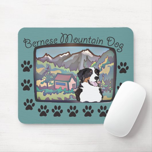 Berner Hund Mousepad (Mit Mouse)