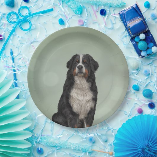 Berner Hund Pappteller (Party)