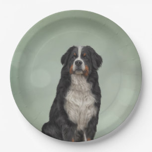 Berner Hund Pappteller