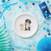Berner Hund Pappteller (Party)