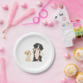 Berner Hund Pappteller (Party)