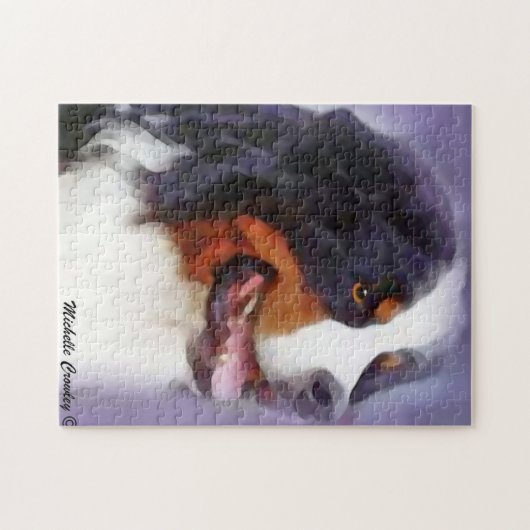 Berner Hund Puzzle (Horizontal)