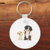 Berner Hund Schlüsselanhänger (Vorderseite)