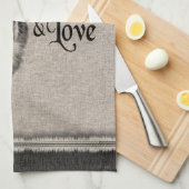 Berner Hund Vintages Portrait niedliches Zitat Geschirrtuch (Viertel Falte)