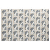 Berner Hund Welpenmalerei - Original Kunst Stoff (Fat Quarter (45,7 x 55,9 cm))
