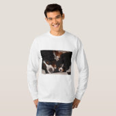 Berner Hunde Kopf zum T_Shirt der Männer T-Shirt (Vorne ganz)