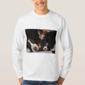 Berner Hunde Kopf zum T_Shirt der Männer T-Shirt (Vorderseite)