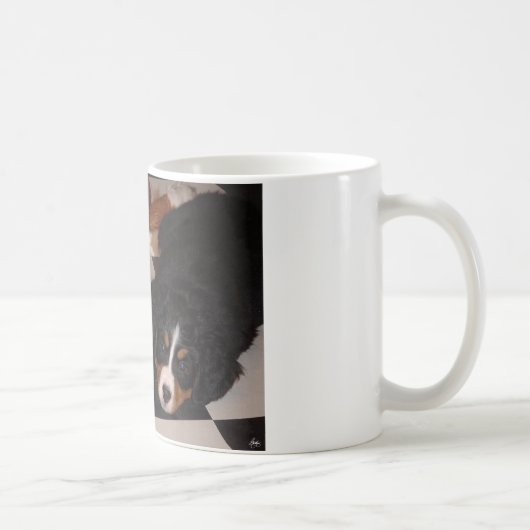 Berner Hunde Kopf zur TASSE (Rechts)