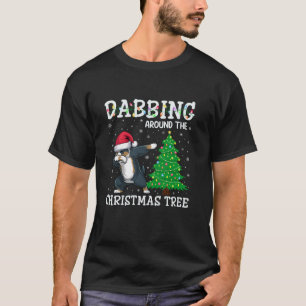 Berner Hundelandwanderung Weihnachtsmannmütze rund T-Shirt