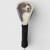 Berner Hundemalerei - Original Hundekunst Golf Headcover (Vorderseite)