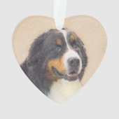 Berner Hundemalerei - Original Hundekunst Ornament (Rückseite)