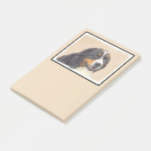 Berner Hundemalerei - Original Hundekunst Post-it Klebezettel (angewinkelt)