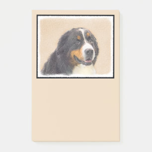 Berner Hundemalerei - Original Hundekunst Post-it Klebezettel