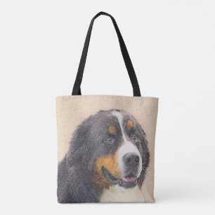 Berner Hundemalerei - Original Hundekunst Tasche
