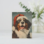 Berner Hundeschlitten Postkarte (Stehend Vorderseite)