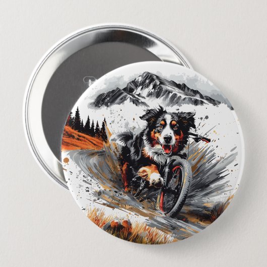 Berner Hundetour im Gebirge Button (Vorne & Hinten)