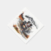 Berner Hundetour im Gebirge Serviette (Ecke)