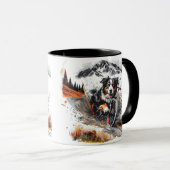 Berner Hundetour im Gebirge Tasse (VorderseiteRechts)