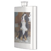 Berner Hundewelpe Flachmann (Links)