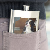 Berner Hundewelpe Flachmann (Beispiel)