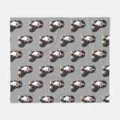 Berner Hundewelpe Fleece Blanket (Vorderseite (Horizontal))