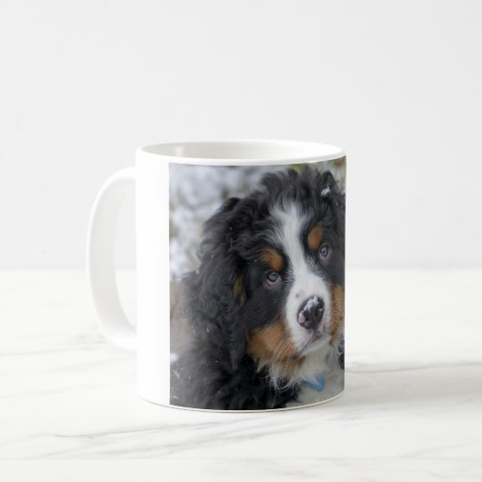 Berner Hundewelpe Kaffeetasse (Vorderseite Links)