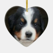 Berner Hundewelpen Keramikornament (Vorne)