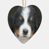 Berner Hundewelpen Keramikornament (Links)