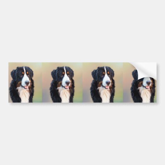 Berner Hundkunst Autoaufkleber (Vorne)