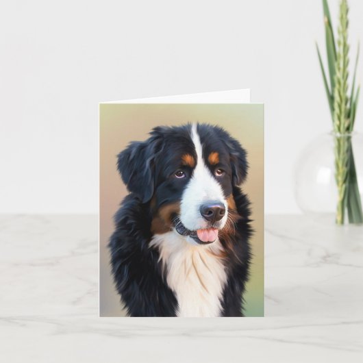Berner Hundkunst Dankeskarte (Vorderseite)