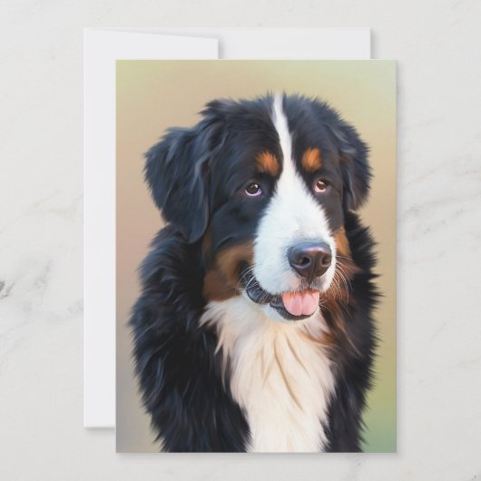 Berner Hundkunst Dankeskarte (Vorderseite)