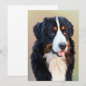 Berner Hundkunst Dankeskarte (Vorne/Hinten)