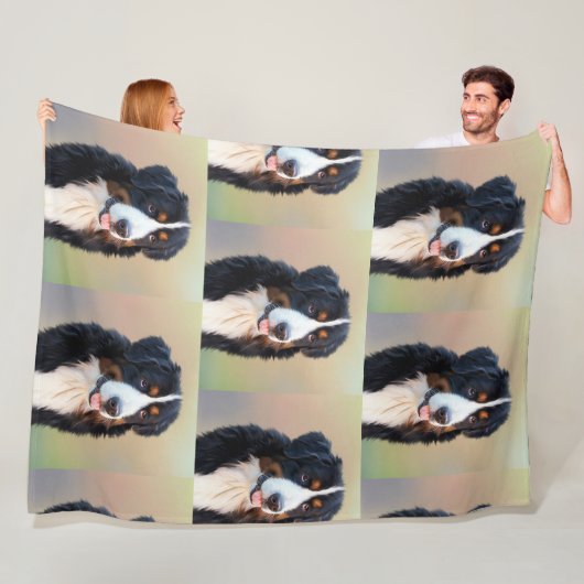 Berner Hundkunst Fleecedecke (Beispiel)