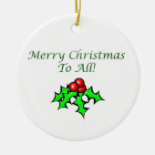 Berner im Pferdeschlitten Keramik Ornament (Vorne)