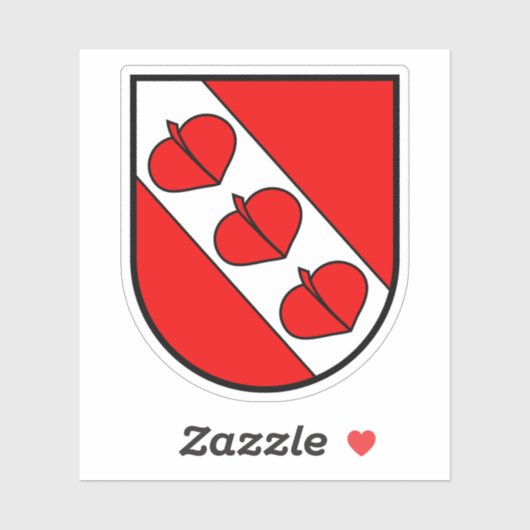 Berner Jura Bezirkswappen, Schweiz Aufkleber (Blatt)