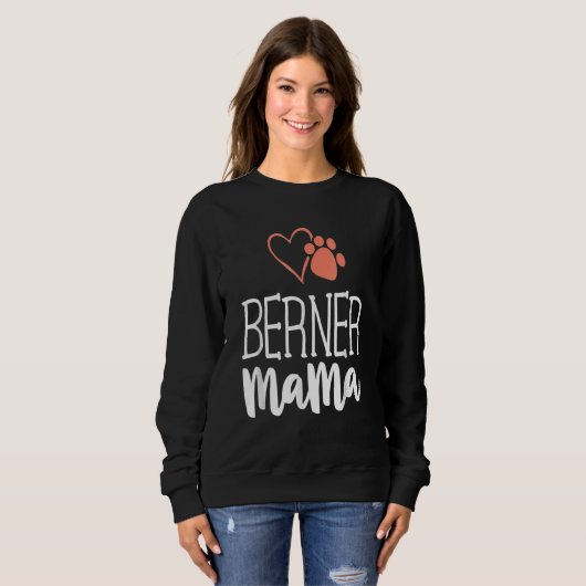 Berner Mama Bernese Mountain Hund Mama Mutter Sweatshirt (Vorne ganz)
