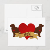 Berner Mama [Tattoo style] Postkarte (Vorne/Hinten)