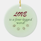 Berner mit Strumpf Keramik Ornament (Hinten)