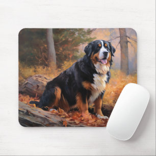 Berner Oberland im Herbst Blätterfall inspiriert Mousepad
