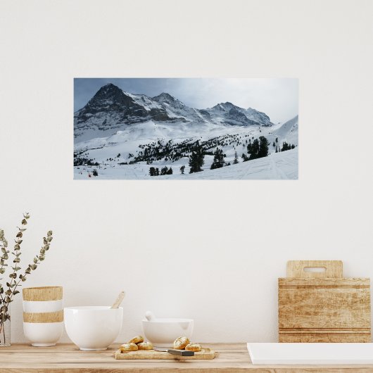 Berner Oberland im Winter Poster (Küche)