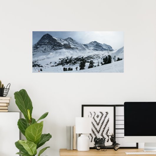 Berner Oberland im Winter Poster (Heimbüro)