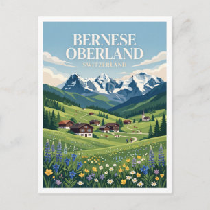 Berner Oberland Interlaken Schweiz Postkarte