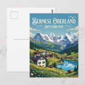 Berner Oberland Schweiz Postkarte (Vorne/Hinten)