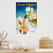 Berner Oberland, Schweiz, Skiposter Poster (Küche)