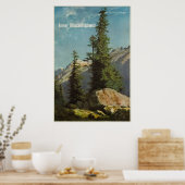 Berner Oberland, Schweiz, Travel Ski Poster (Küche)