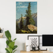 Berner Oberland, Schweiz, Travel Ski Poster (Heimbüro)