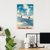 Berner Oberland Schweizer Alpen Schweiz Winter Ski Poster (Heimbüro)
