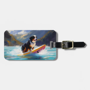 Berner Oberländer Strand Surfing Malerei Gepäckanhänger